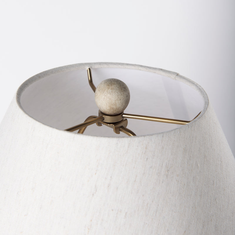 Mercana Mehdi Cream Ceramic Table Lamp