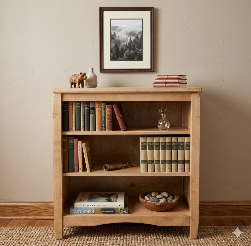 CIREY 3' Zen Maple Bookcase