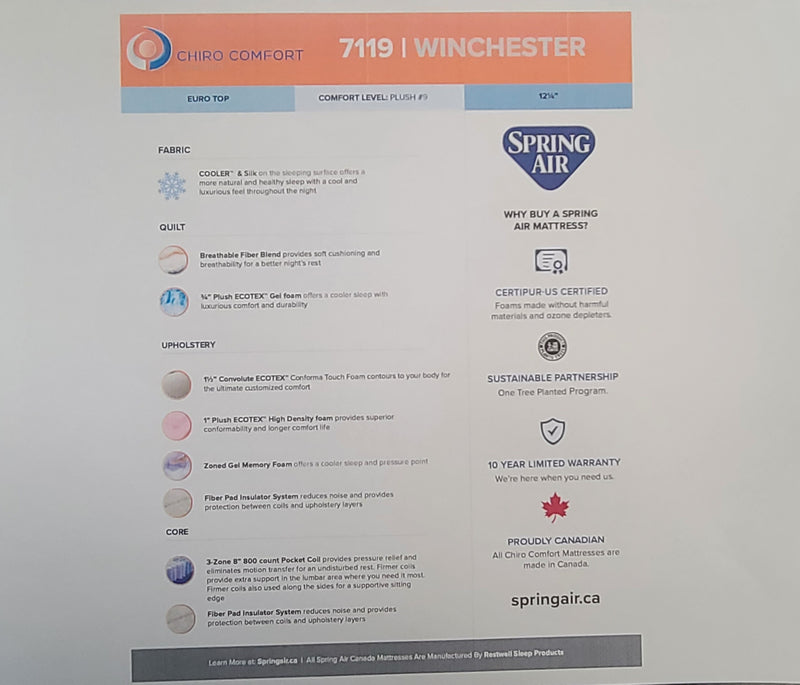 SPRING AIR Chiro Comfort / Winchester