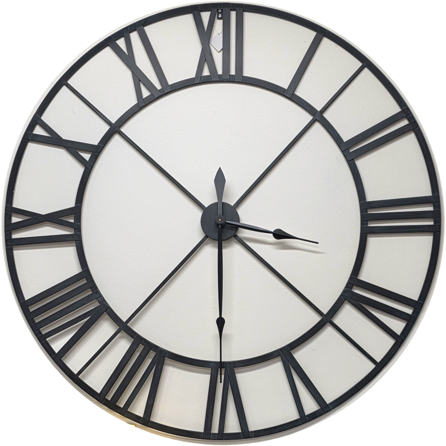 Splash Large Iron Farmhouse Clock