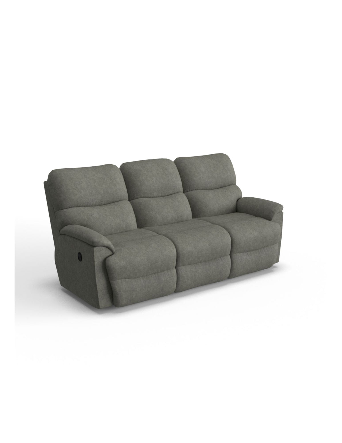 LAZBOY Trouper Reclining Sofa w/ Drop Down Console / Charcoal