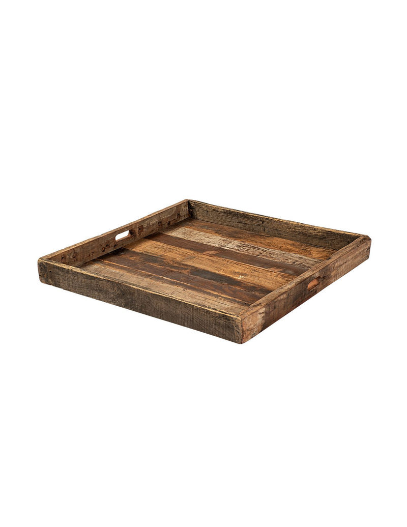 MERCANA Carson 24" Reclaimed Wood Tray