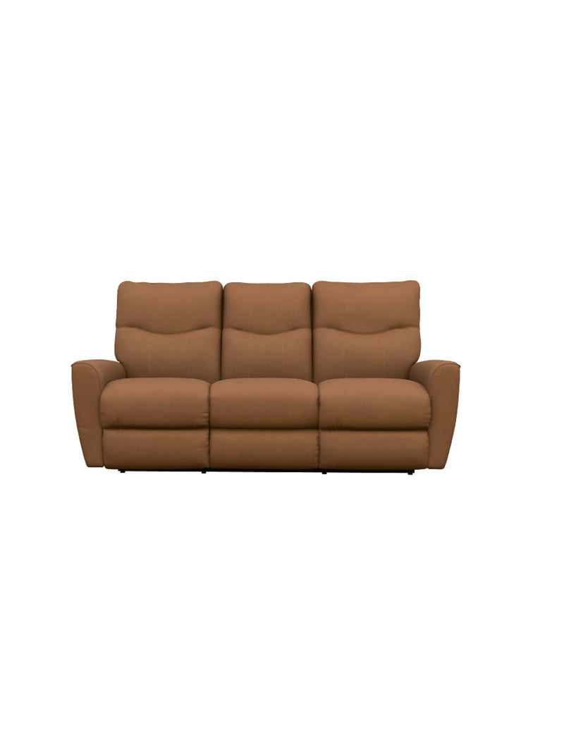 LAZBOY Belmont Reclining Sofa w/ Drop Down Table - Camel