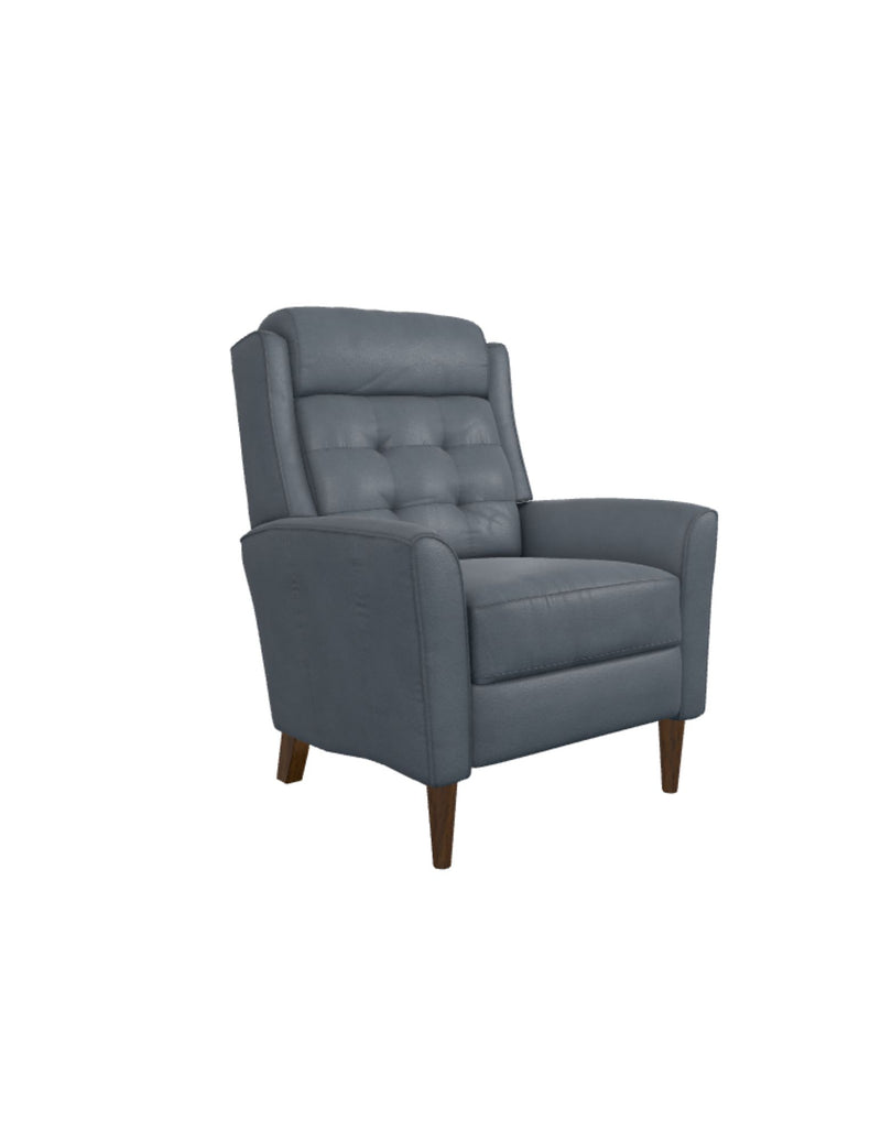 LAZBOY Brentwood Leather High Leg Recliner / Blue