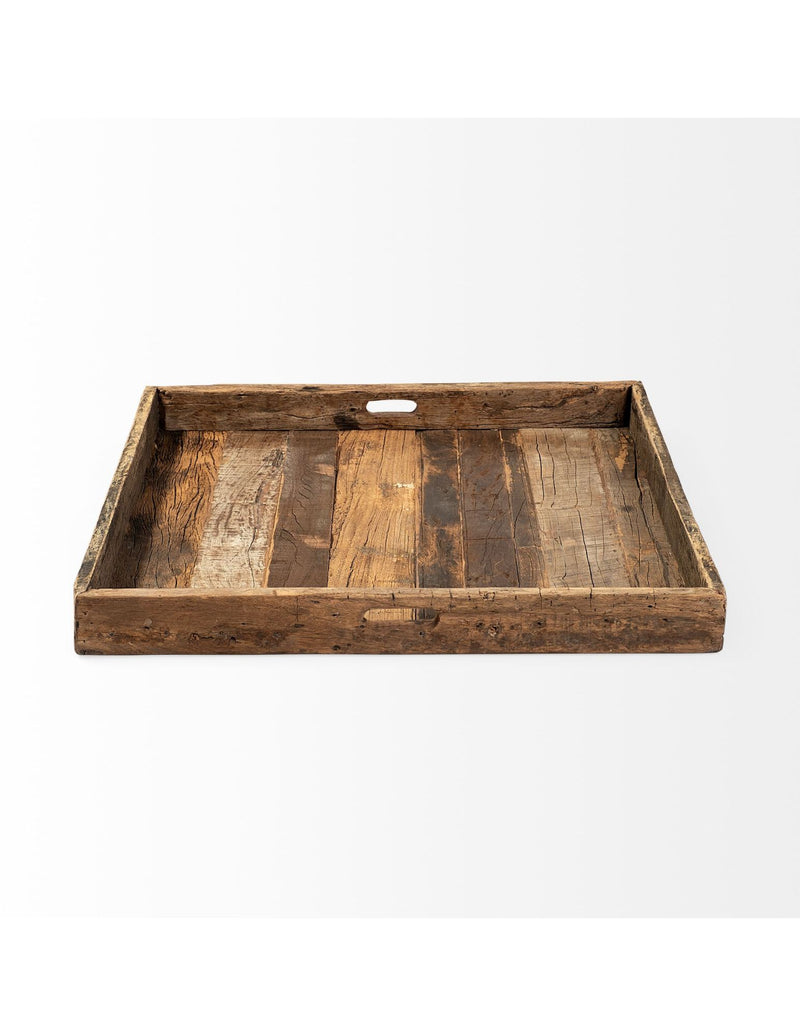 MERCANA Carson 24" Reclaimed Wood Tray