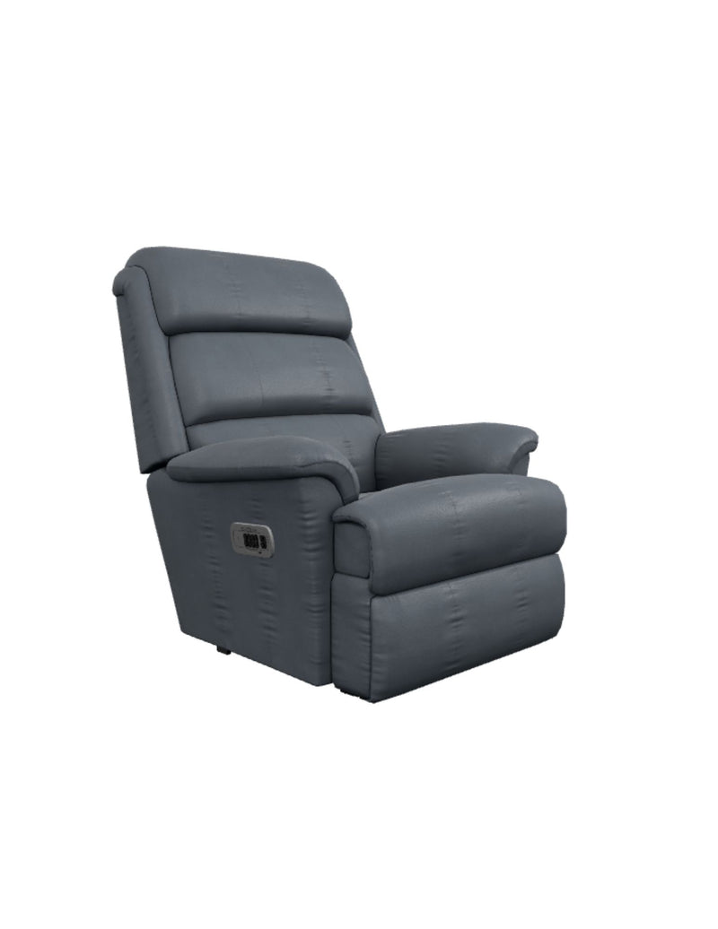 LAZBOY Astor Power Leather Recliner / Blue