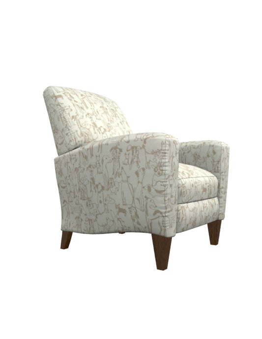 LA-Z-BOY SCARLETT High Leg Recliner / Taupe Dog Print