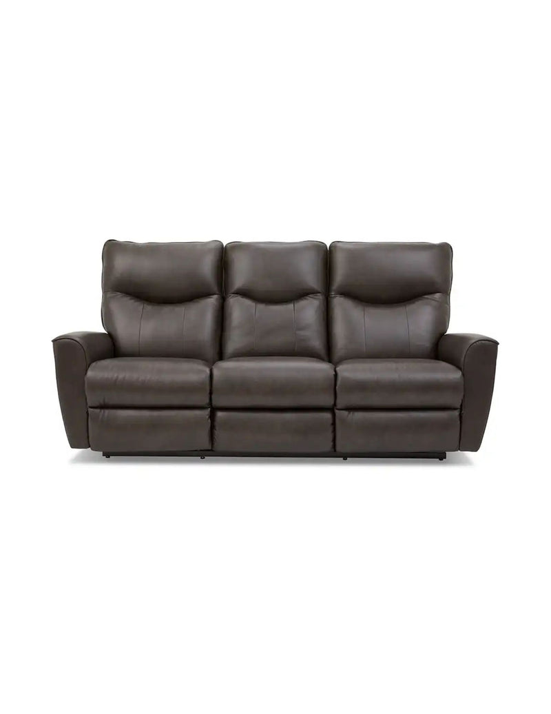 LAZBOY Belmont Reclining Sofa w/ Drop Down Table - Camel