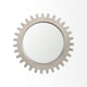Mercana Sundance Cog 26" Round Grey Wood Frame Mirror