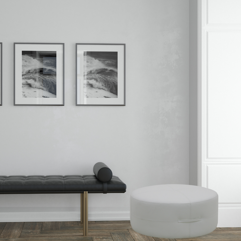 HTL Kiko Leather Ottoman