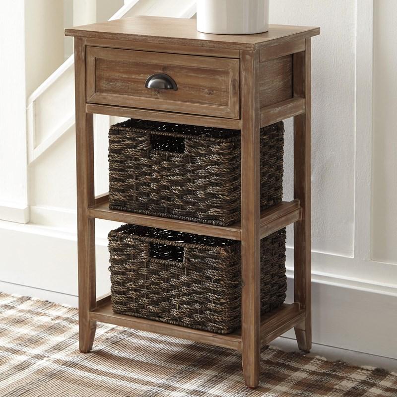 Ashley Furniture Oslember Accent Table - Light Brown