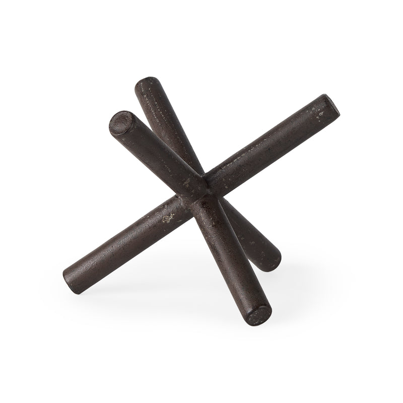 Mercana Astericks II (Medium) 8L x 7W Brown Metal Decor Object