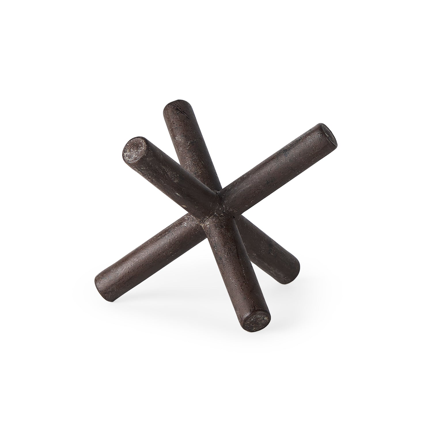 Mercana Astericks III (Small) 6L x 6W Brown Metal Decor Object