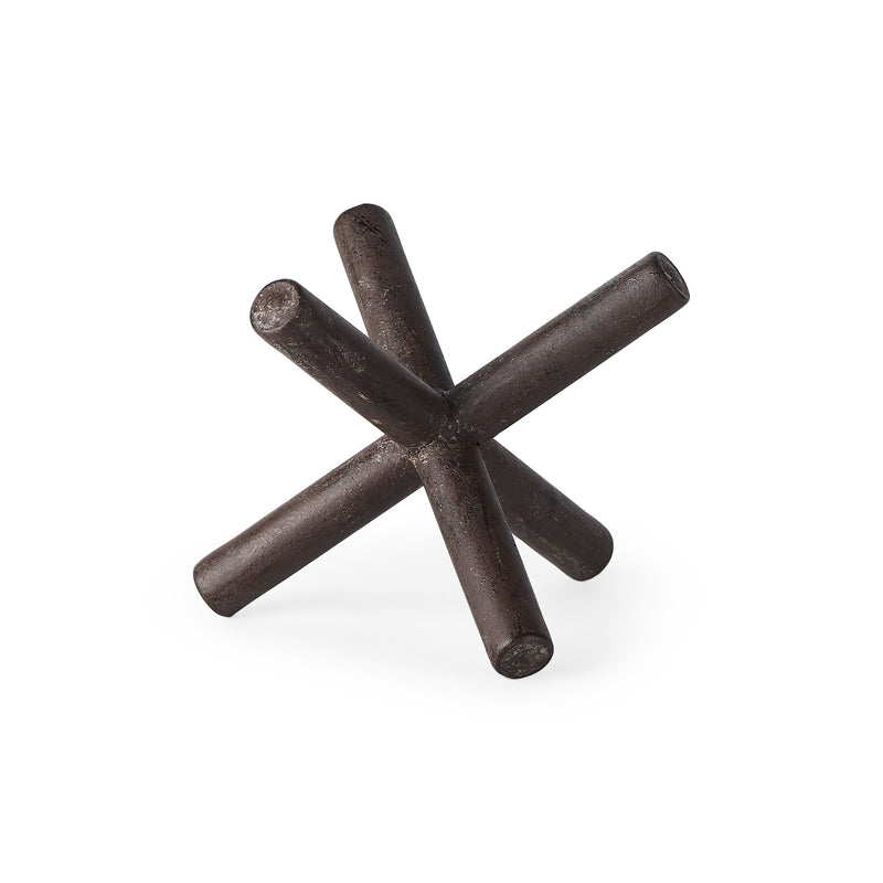 Mercana Astericks III (Small) 6L x 6W Brown Metal Decor Object