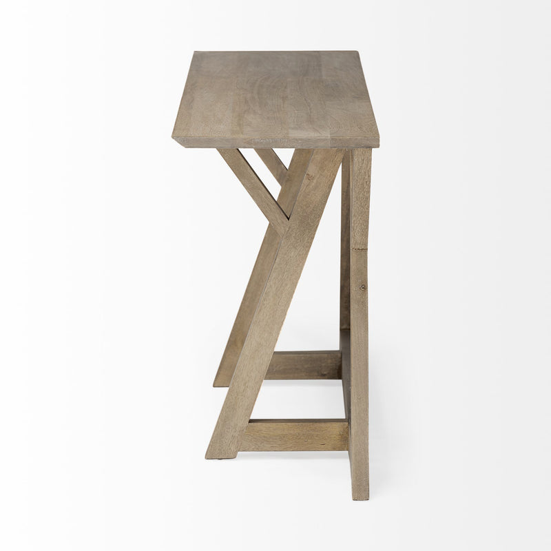 Mercana Jennings 54.0L x 16.0W x 29.5H Rectangular Brown Wood Console Table