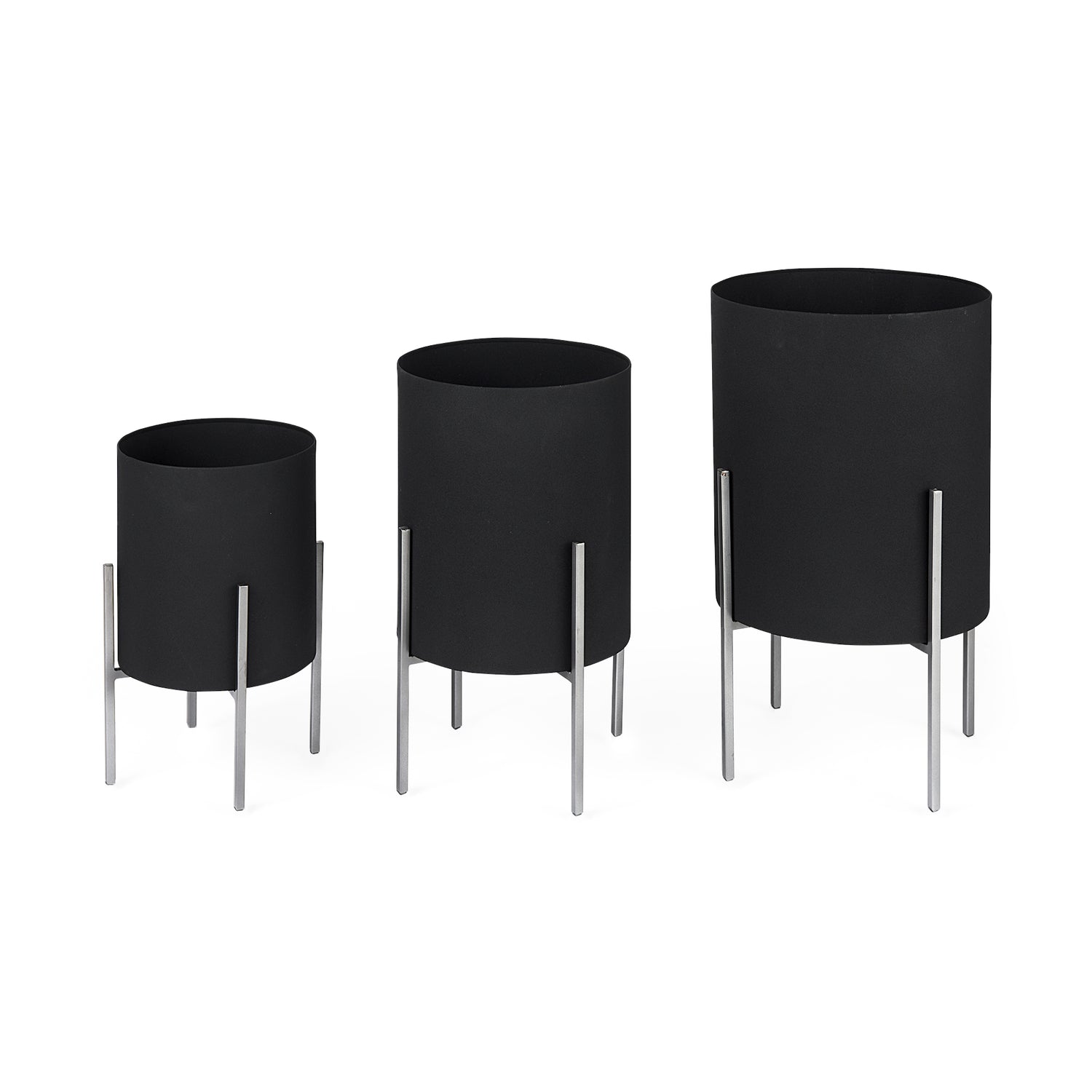 Plant Stands    (Set of 3)  Black