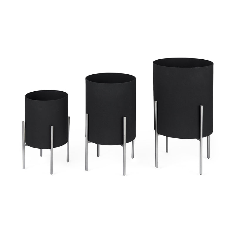 Plant Stands    (Set of 3)  Black