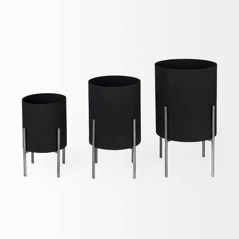 Plant Stands    (Set of 3)  Black