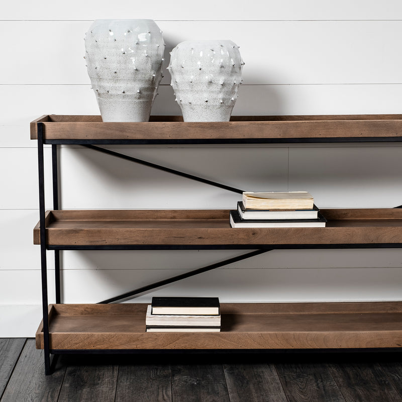 Mercana Julian Small Glossy White Ceramic Spoked Vase