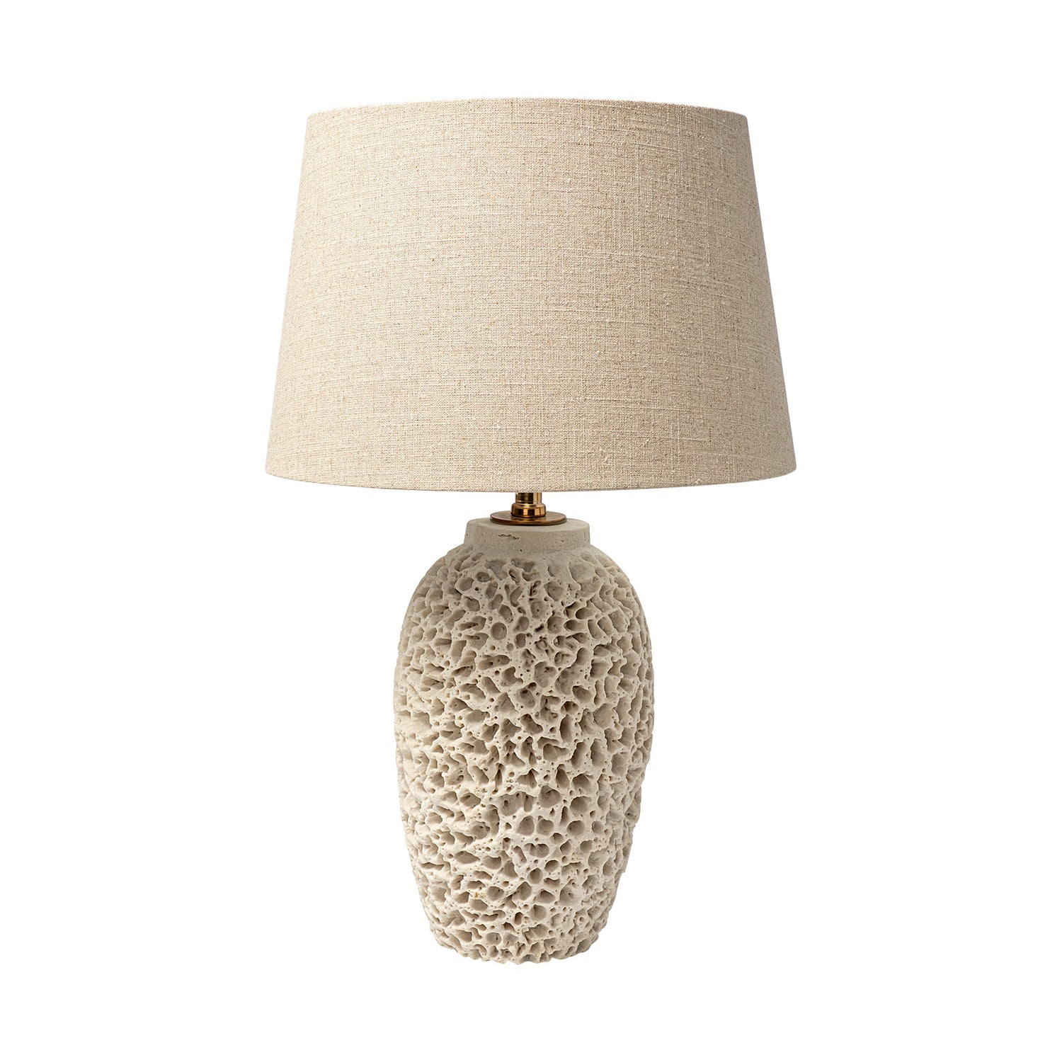 Mercana Mariam (26"H) Beige Coral-Inspired Base Table Lamp