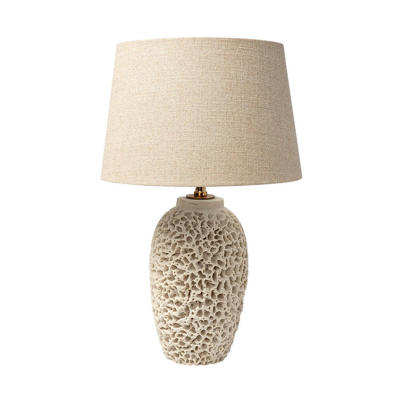 Mercana Mariam (26"H) Beige Coral-Inspired Base Table Lamp