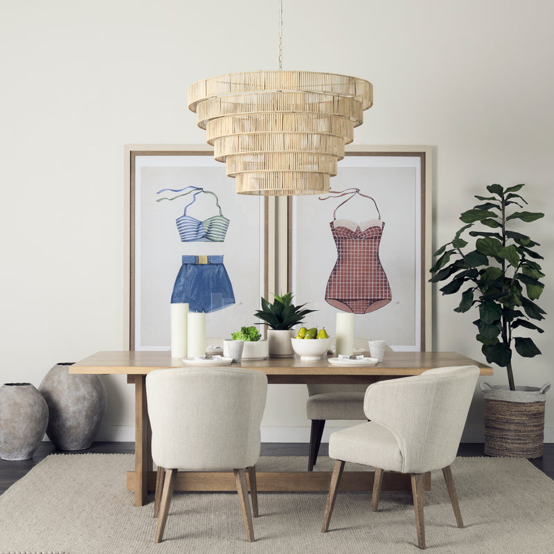 Mercana Gobi 23L x 28H Large Tan Ceramic Oval Vase