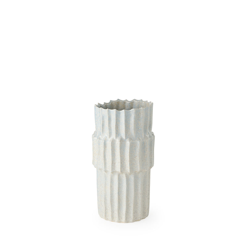 Mercana Cardon 14.4H Gray Ceramic Vase