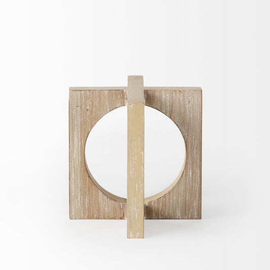 Mercana Cambie 5.7L x 5.7W x 5.7H Light Brown Wood Small Decorative Object