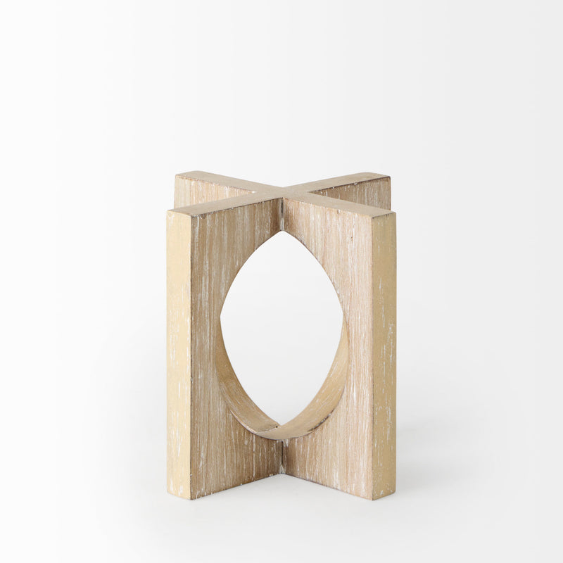 Mercana Cambie 5.7L x 5.7W x 5.7H Light Brown Wood Small Decorative Object