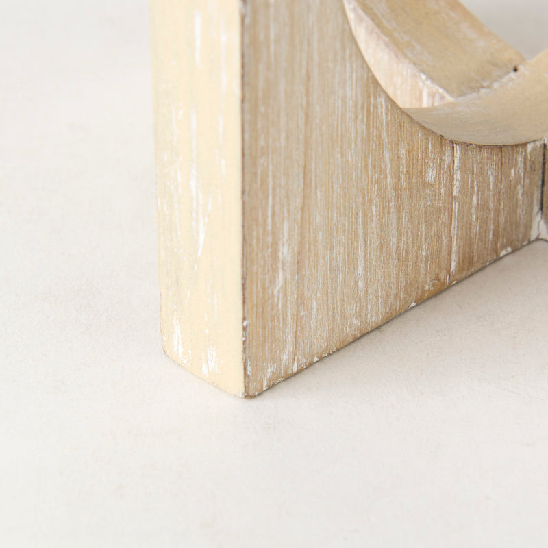 Mercana Cambie 5.7L x 5.7W x 5.7H Light Brown Wood Small Decorative Object