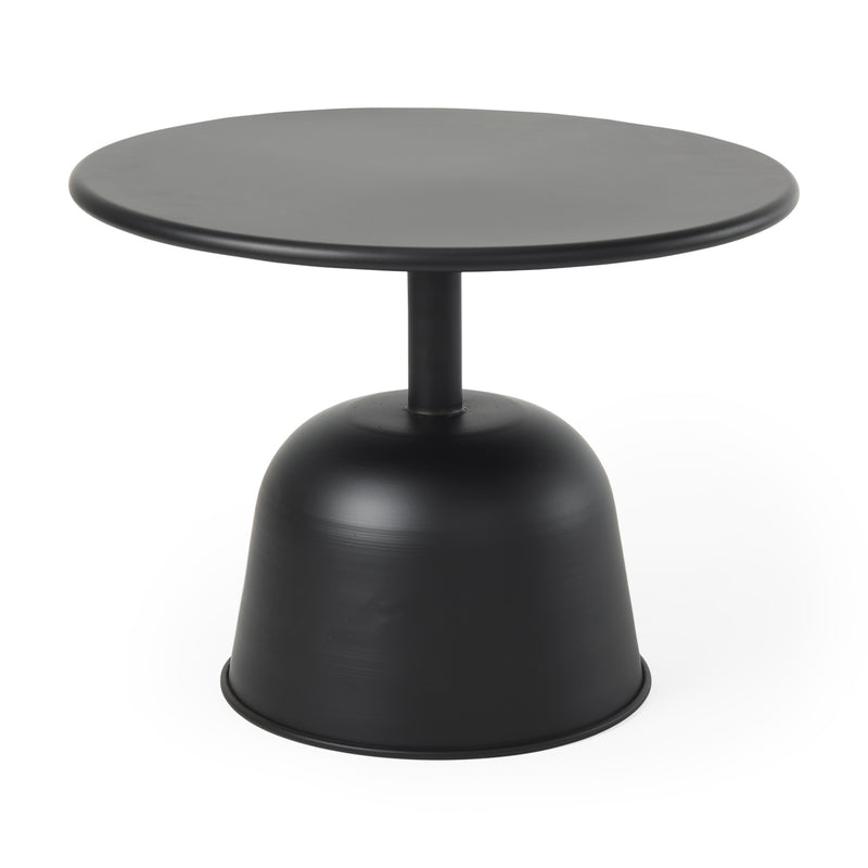 Mercana Talulla 19.7L x 19.7W x 14.8H Metal Matte Black Accent Table
