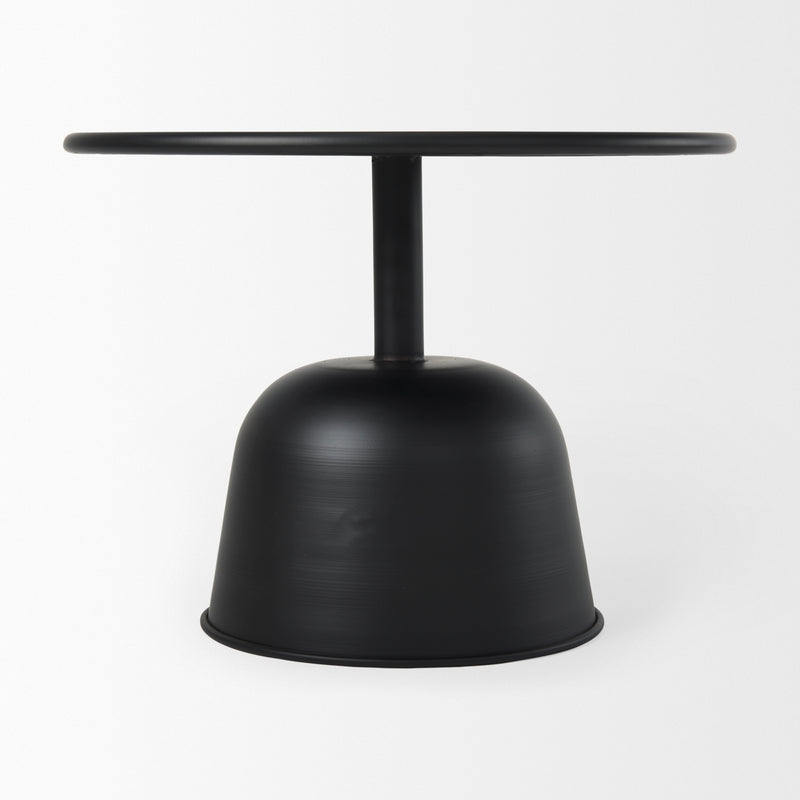 Mercana Talulla 19.7L x 19.7W x 14.8H Metal Matte Black Accent Table