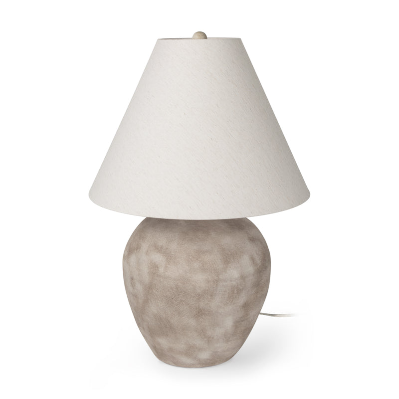 Mercana Marvin Taupe Ceramic Table Lamp