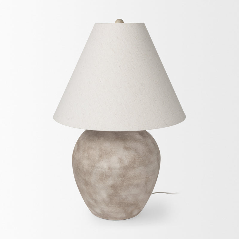Mercana Marvin Taupe Ceramic Table Lamp