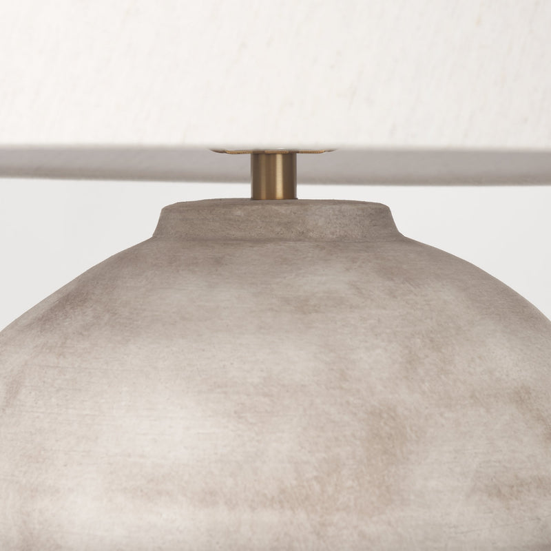 Mercana Marvin Taupe Ceramic Table Lamp