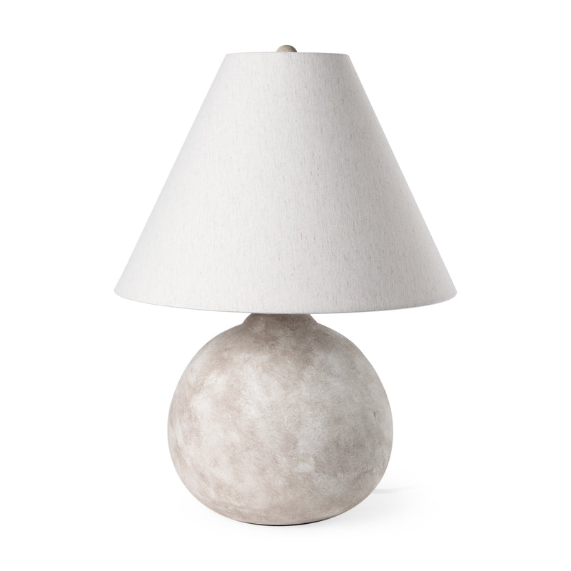 Mercana Mehdi Cream Ceramic Table Lamp