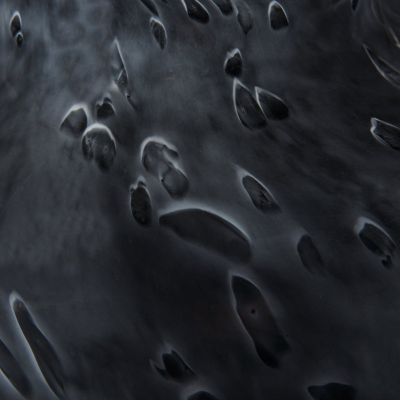 Mercana Masai Small Black Mottled Glass Vase