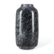 Mercana Masai Large Black Mottled Glass Vase