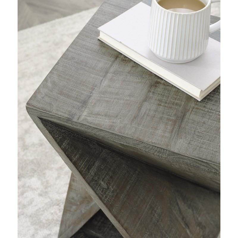 Ashley Furniture Zalemont Accent Table - Distressed Gray
