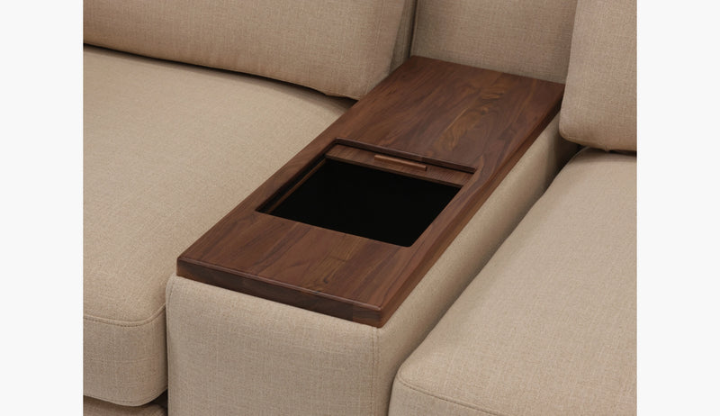 Pallser HARLO Loveseat with Console / London Fog