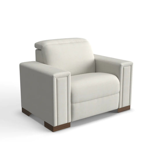 LAZBOY Armitage Leather Reclining Chair and a Half / Greystone