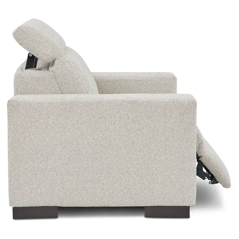 LAZBOY Armitage Leather Reclining Chair and a Half / Greystone