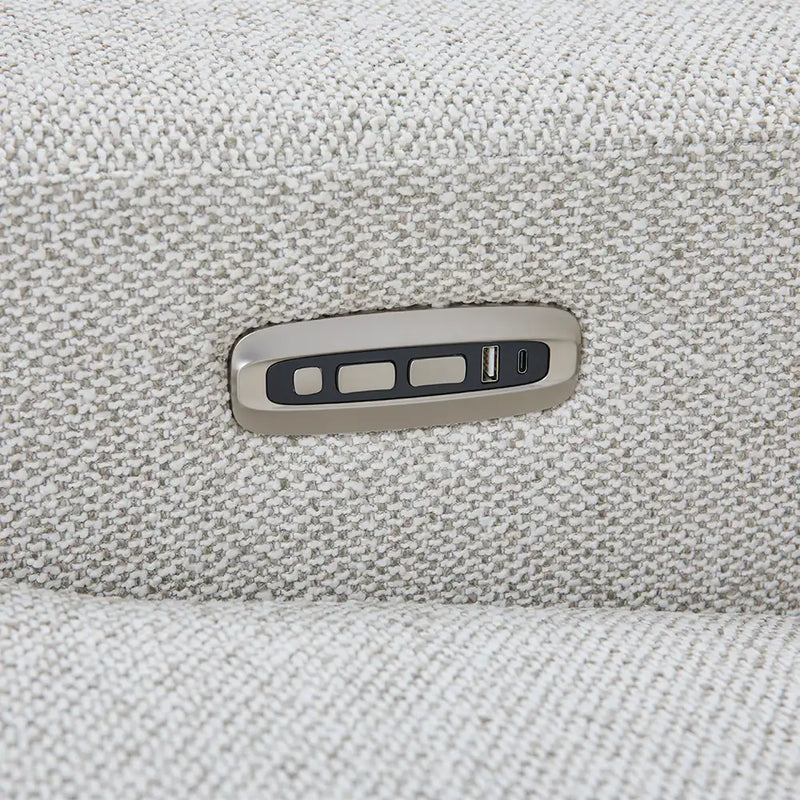 LAZBOY Armitage Leather Reclining Chair and a Half / Greystone