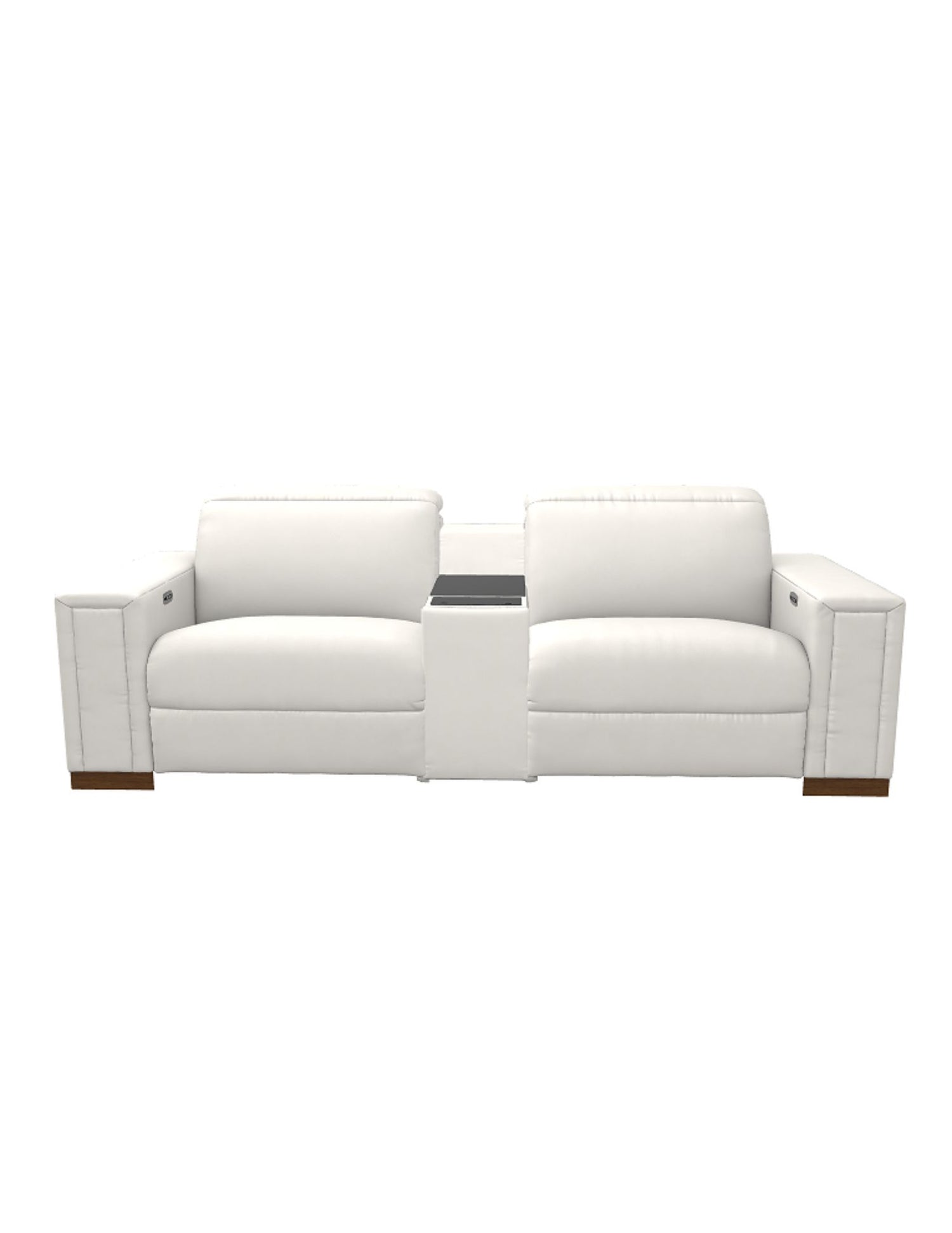 LAZBOY Armitage Leather 3-Piece Sectional / Ivory