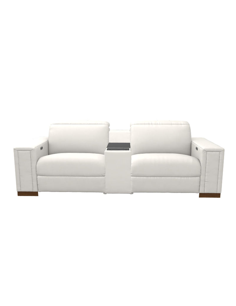 LAZBOY Armitage Leather 3-Piece Sectional / Ivory