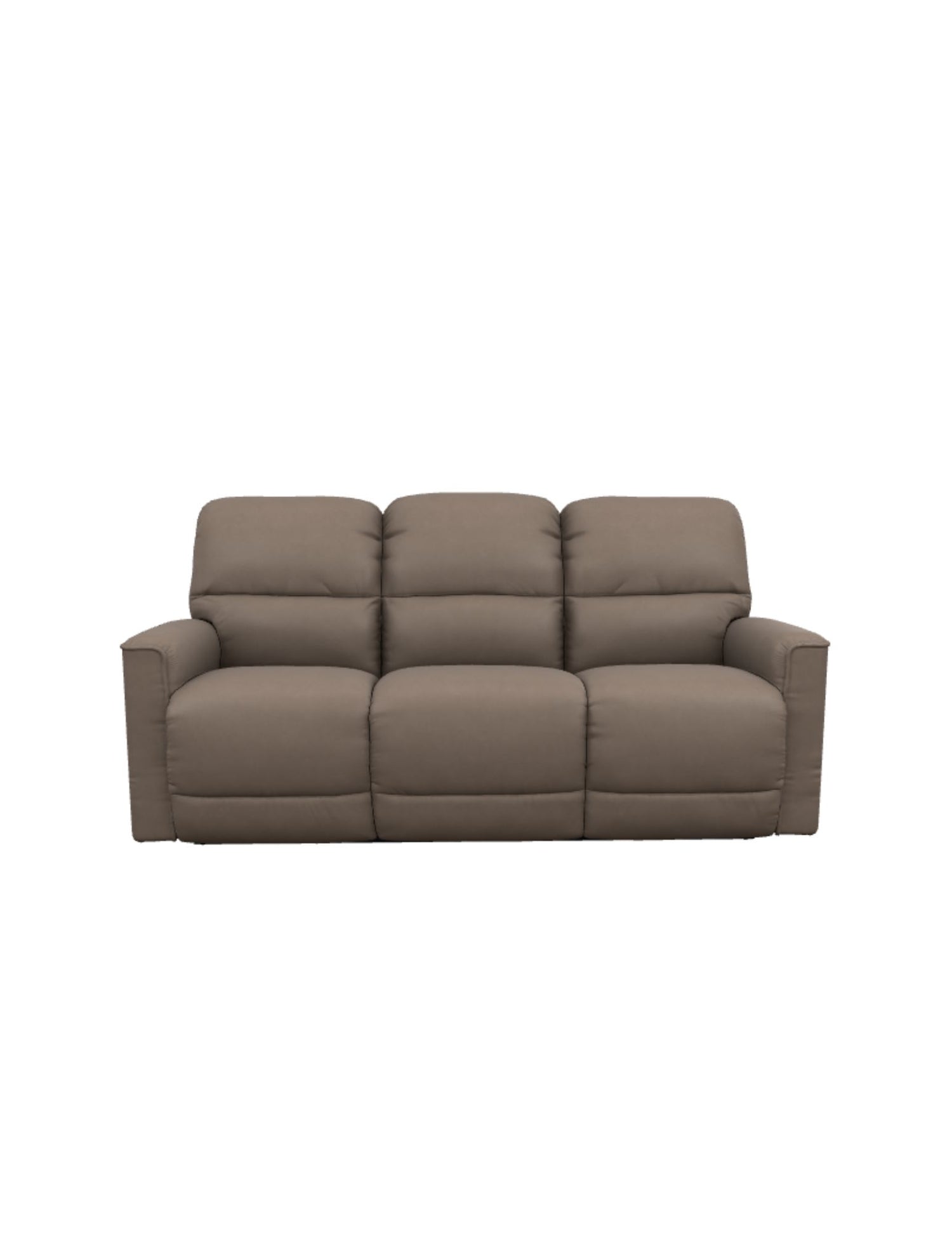 LAZBOY Cade Leather Reclining Sofa / Stone