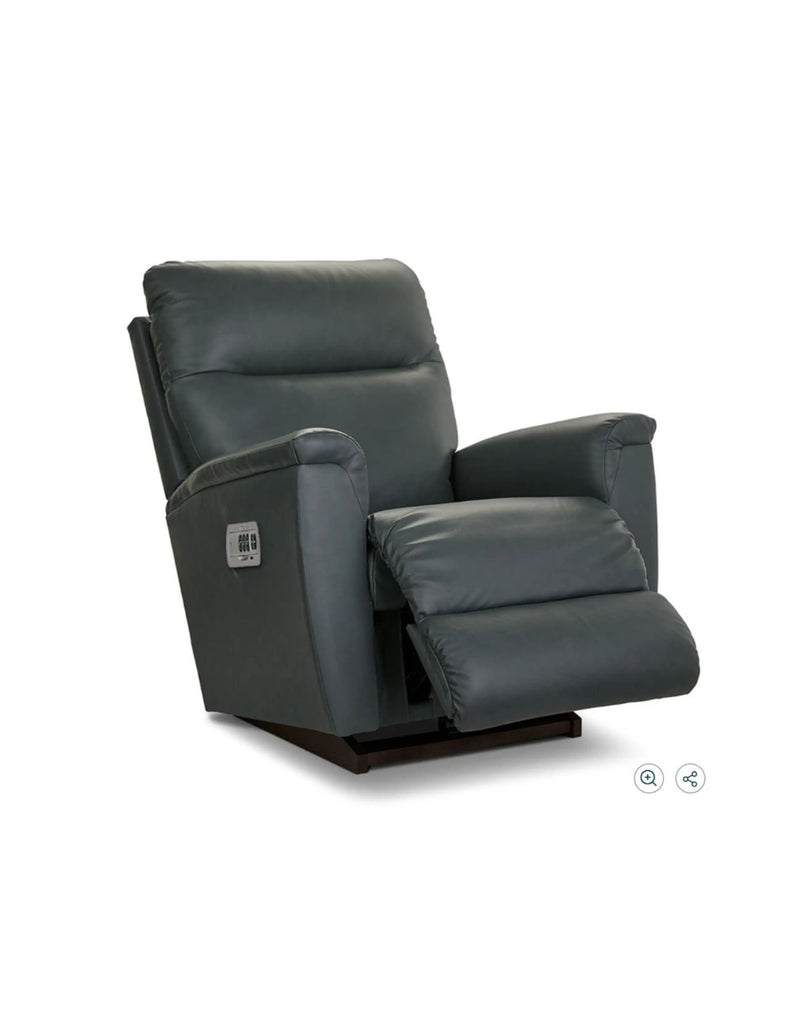 LAZBOY Norton Power Rocking Recliner / Blue Grey