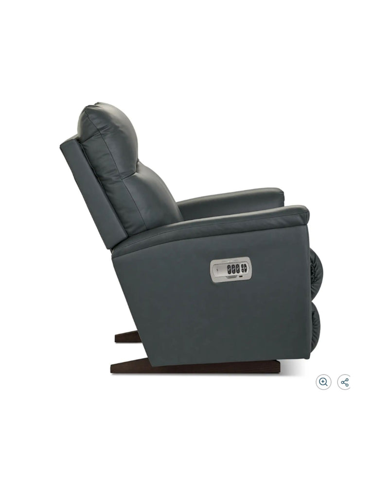 LAZBOY Norton Power Rocking Recliner / Blue Grey