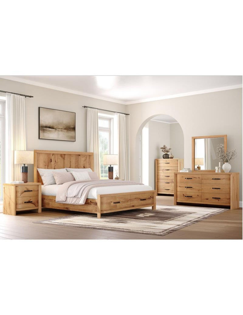 MH Laramie Queen Bedroom Set / Honey Wheat