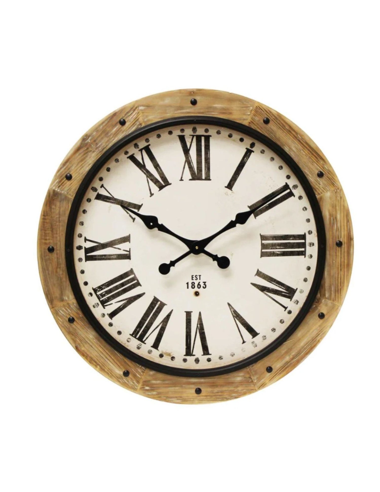 Rustic 29" Wall Clock
